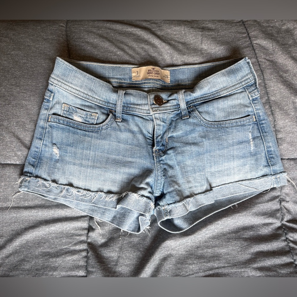 Hollister Light Blue Jean Shorts